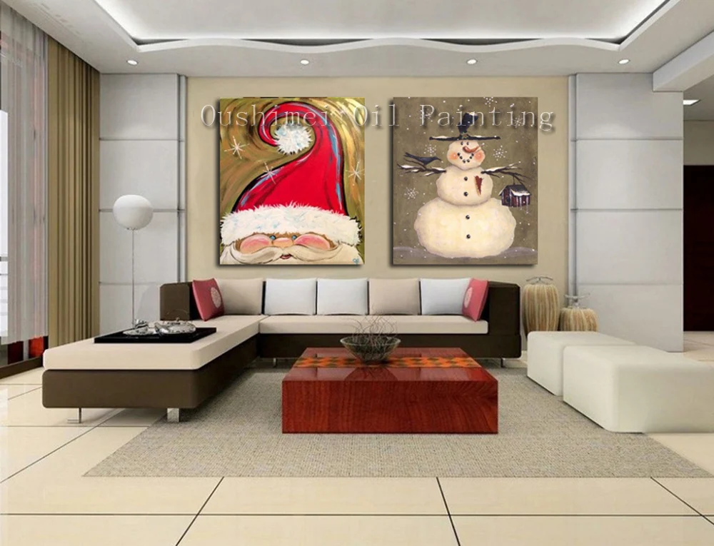 Newest Handmade Modern Abstract Santa Claus Oil Painting For Christmas Decor Hand-Painted Cartoon Snowman Canvas Painting
Newest Handmade Modern Abstract Santa Claus Oil Painting For Christmas Decor Hand-Painted Cartoon Snowman Canvas Painting