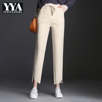 Korean Autumn Winter Wool Harem Pants Women High Waist Solid Casual Loose Pencil Pants Drawstring Elegant Female Trousers
Korean Autumn Winter Wool Harem Pants Women High Waist Solid Casual Loose Pencil Pants Drawstring Elegant Female Trousers