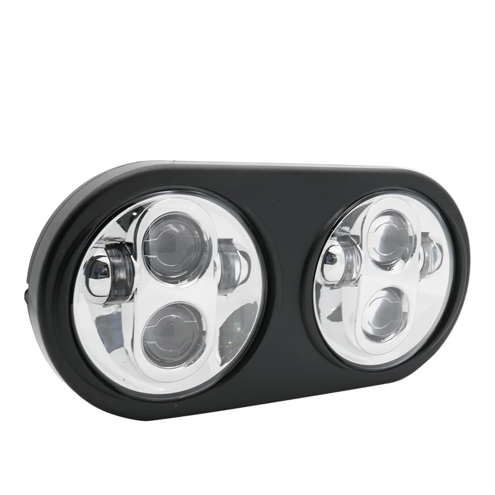 Set 5.75 Inch for Harley Motorcycle Projector Daymaker Dual LED Headlight For Harley-davidson Road Glide Dual Headlamps (43)