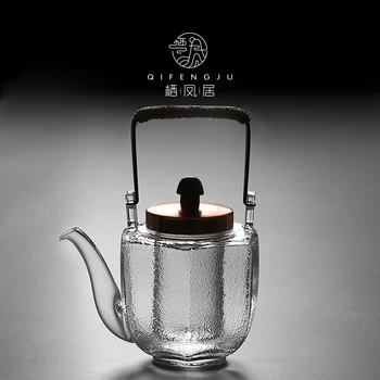 Japanese hammer-shaped heat-resistant glass boiling teapot beaming large flower Chinese Kungfu filter tea pot
Japanese hammer-shaped heat-resistant glass boiling teapot beaming large flower Chinese Kungfu filter tea pot