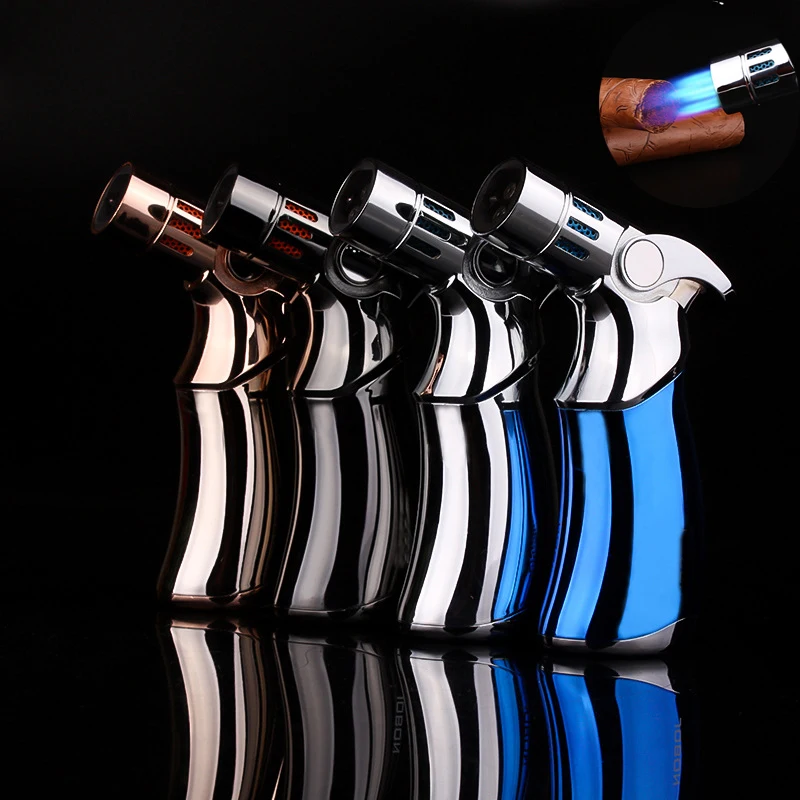High quality 4 Jet Turbo Torch Full Metal Butane Gas outdoor BBQ Lighters Refillable windproof Fuel Butane Gas Cigarette Lighter
High quality 4 Jet Turbo Torch Full Metal Butane Gas outdoor BBQ Lighters Refillable windproof Fuel Butane Gas Cigarette Lighter