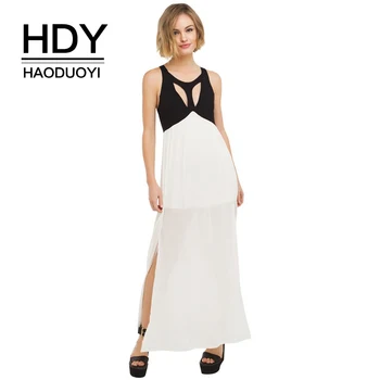 HDY Haoduoyi Brand Women Black White Patchwork Dresses Hollow Out Lace Up Back Sleeveless Cold Shoulder Casual Vestidos Lady
HDY Haoduoyi Brand Women Black White Patchwork Dresses Hollow Out Lace Up Back Sleeveless Cold Shoulder Casual Vestidos Lady
