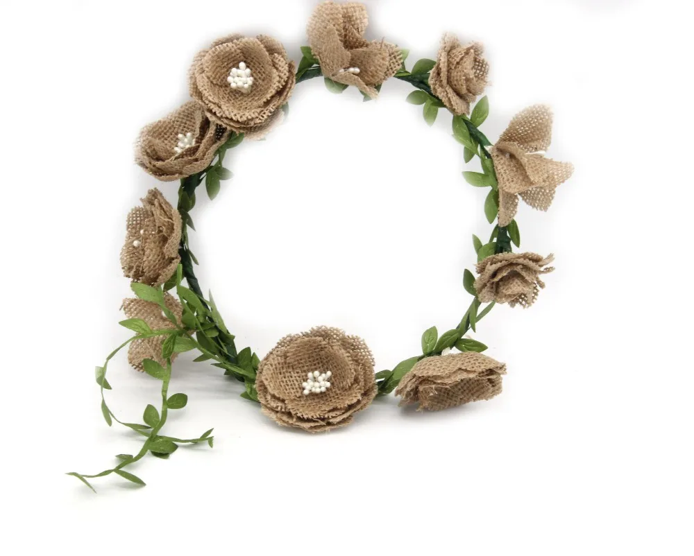 10Pcs/set Handmade Burlap Craft Flower Headband Woman Girls Wedding Party Hair Accessories Bride Bridesmaid Flower Garland Tiara
10Pcs/set Handmade Burlap Craft Flower Headband Woman Girls Wedding Party Hair Accessories Bride Bridesmaid Flower Garland Tiara