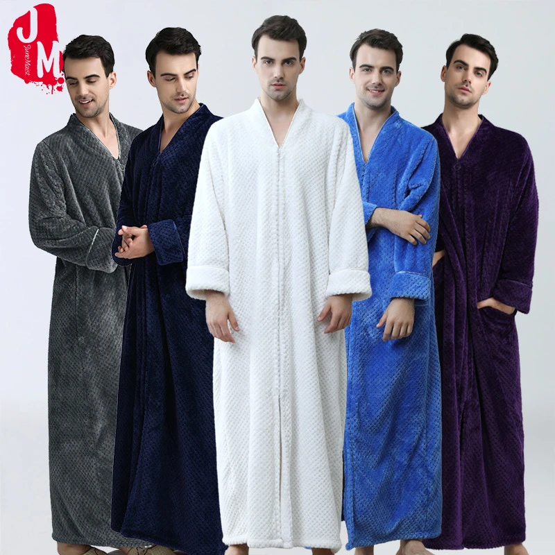 Thick Warm Winter coral fleece Bathrobe Men Soft Long Kimono Bath Robe Male Dressing Gown for Mens Flannel Robes sleep L XL XXL
Thick Warm Winter coral fleece Bathrobe Men Soft Long Kimono Bath Robe Male Dressing Gown for Mens Flannel Robes sleep L XL XXL