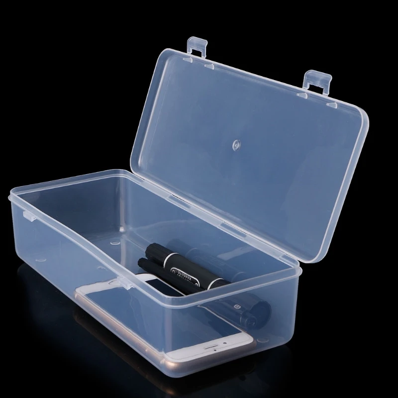 Прямоугольный пластиковый чехол для хранения коллекционная коробка ювелирных