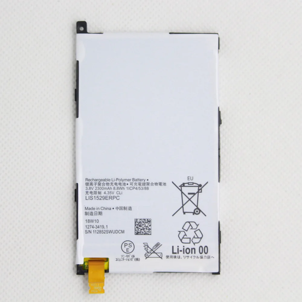 2300mAh LIS1529ERPC Battery For Sony Xperia Z1 mini Xperia Z1 Compact D5503 M51W Mobile Phone Battery + Tools
2300mAh LIS1529ERPC Battery For Sony Xperia Z1 mini Xperia Z1 Compact D5503 M51W Mobile Phone Battery + Tools
