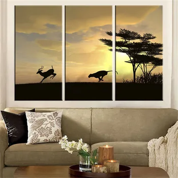 Poster Oil Painting Home Decor 3 Pieces/Set Leopard Deer Sunset HD Canvas Modular Picture Frame Wall Art Prints For Living Room
Poster Oil Painting Home Decor 3 Pieces/Set Leopard Deer Sunset HD Canvas Modular Picture Frame Wall Art Prints For Living Room