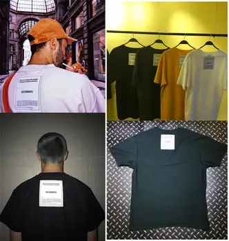 New Vetements Women Men T-Shirts 1:1 High-quality Green yellow black white Tees embroidery Logo Vetements T shirt
New Vetements Women Men T-Shirts 1:1 High-quality Green yellow black white Tees embroidery Logo Vetements T shirt