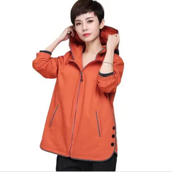 Fashion Spring Women Trench Coat 2018 Loose Long sleeves Hooded Coat Autumn Big size Windbreaker Female M-4XL Outerwear
Fashion Spring Women Trench Coat 2018 Loose Long sleeves Hooded Coat Autumn Big size Windbreaker Female M-4XL Outerwear