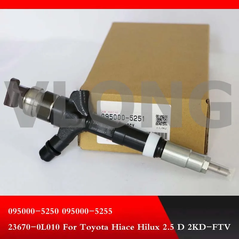 Genuine and brand new Diesel Injector DCRI 095000-5250 095000-5255 Common Rail Fuel Injection 23670-0L010 For Toyota Hiace Hilux
Genuine and brand new Diesel Injector DCRI 095000-5250 095000-5255 Common Rail Fuel Injection 23670-0L010 For Toyota Hiace Hilux