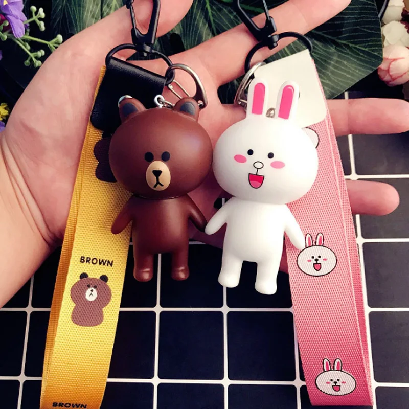 Handmade Korean Fashion Cartoon Bear Rabbit Creative Wristband Keychain Keyring Bag Pendant Birthday Gift for women
Handmade Korean Fashion Cartoon Bear Rabbit Creative Wristband Keychain Keyring Bag Pendant Birthday Gift for women