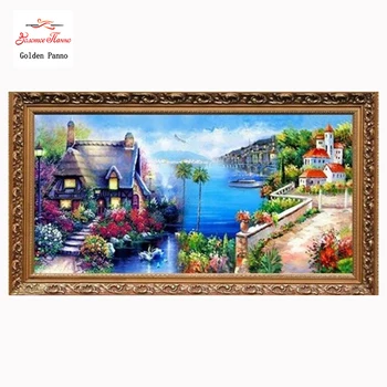 Needlework,DIY DMC Cross stitch,Sets For Embroidery kits,Mediterranean landscape Pattern Counted Cross-Stitching,Wall Home Decro
Needlework,DIY DMC Cross stitch,Sets For Embroidery kits,Mediterranean landscape Pattern Counted Cross-Stitching,Wall Home Decro