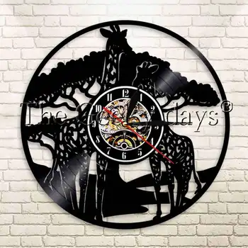 1Piece African Animal Giraffes Vinyl Record Wall Clock Wall Watch Decor Wildlife Herbivore Giraffes Modern Wall Clock
1Piece African Animal Giraffes Vinyl Record Wall Clock Wall Watch Decor Wildlife Herbivore Giraffes Modern Wall Clock