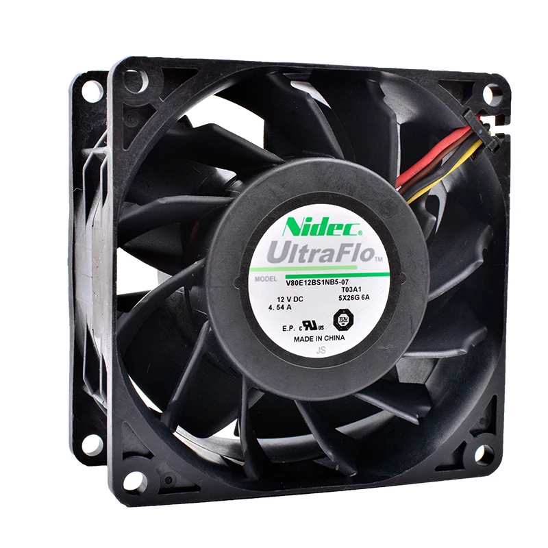 COOLING REVOLUTION V80E12BS1NB5-07 8cm 8038 12V 4.54A Double ball bearing super air booster fan
COOLING REVOLUTION V80E12BS1NB5-07 8cm 8038 12V 4.54A Double ball bearing super air booster fan