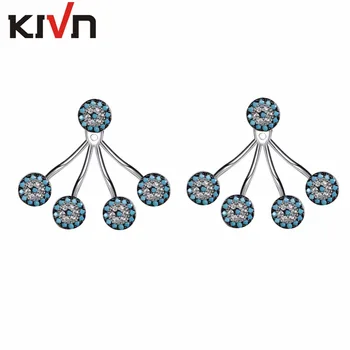 KIVN Fashion Jewelry Turkish Blue Eye Cubic Zirconia Womens Bridal Wedding Earring Ear Jackets Birthday Gift 10pcs Lot Wholesale
KIVN Fashion Jewelry Turkish Blue Eye Cubic Zirconia Womens Bridal Wedding Earring Ear Jackets Birthday Gift 10pcs Lot Wholesale