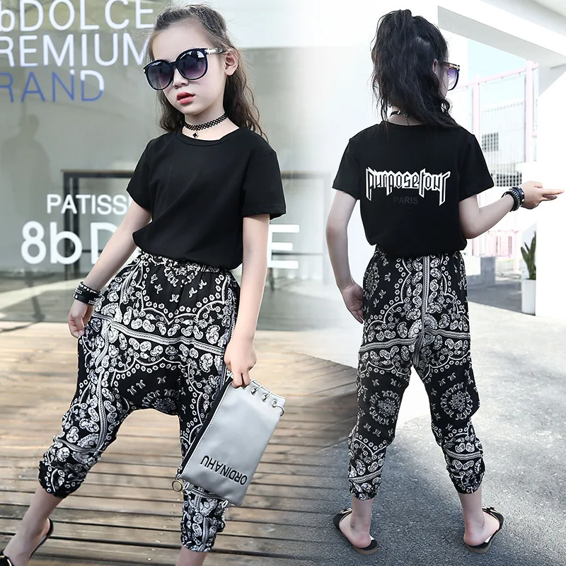 Summer Girls Set 2pcs Letter Print T-shirt + Harem Pants Hip Hop Style Kids Cotton Casual T-shirt Big Little Girls Set
Summer Girls Set 2pcs Letter Print T-shirt + Harem Pants Hip Hop Style Kids Cotton Casual T-shirt Big Little Girls Set