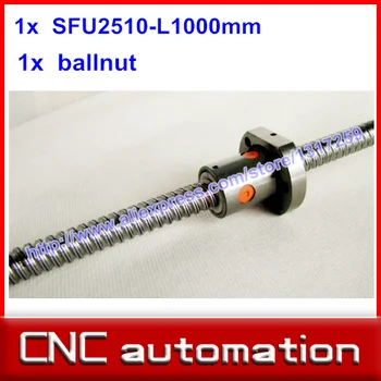 Anti Backlash RM2510 Ball Screw rail SFU2510 L= 1000mm Rolled 2510 Ballscrew + one ball nut
Anti Backlash RM2510 Ball Screw rail SFU2510 L= 1000mm Rolled 2510 Ballscrew + one ball nut