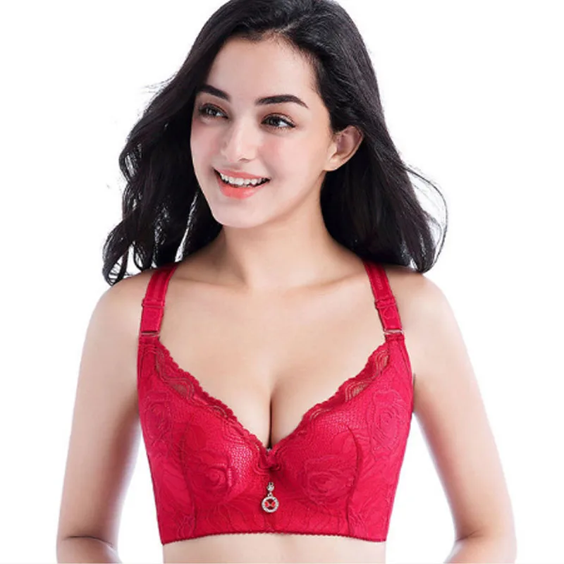 Women's Sexy Lace Big Size Bra Underwire Push-up Thin Padded adjusted D E F Cup Underwear Female Lingerie 38-52 4 colors
Women's Sexy Lace Big Size Bra Underwire Push-up Thin Padded adjusted D E F Cup Underwear Female Lingerie 38-52 4 colors
