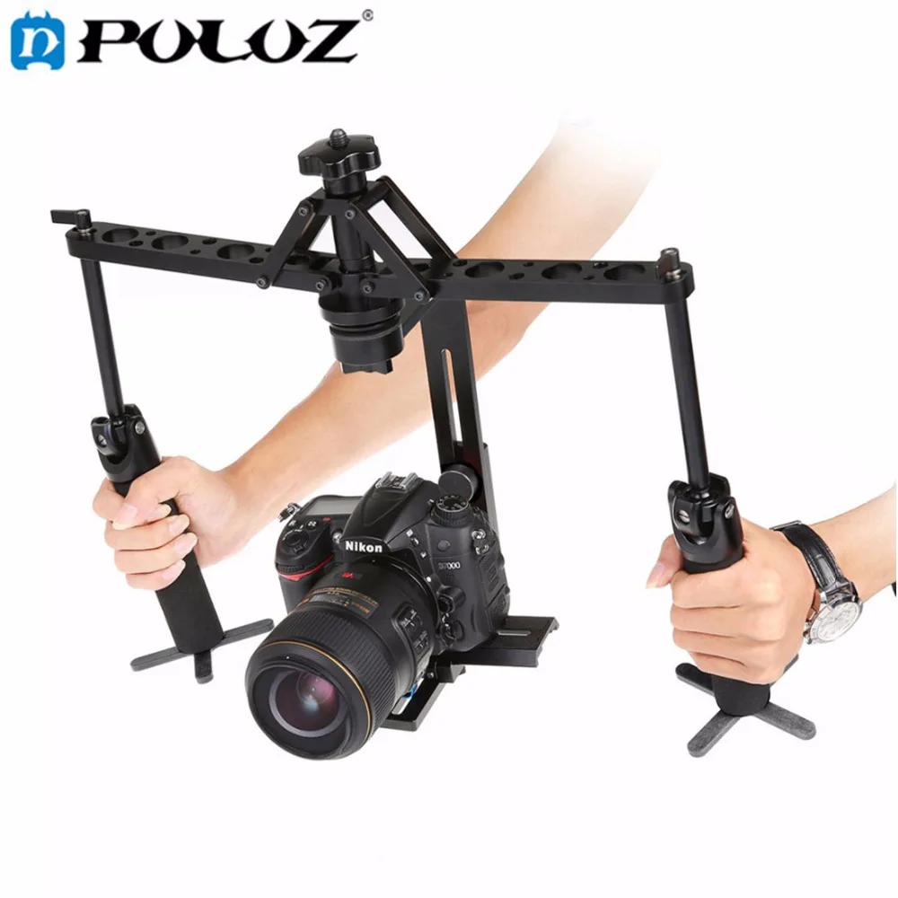 Dual Gimbal Handgrips Handheld Mechanical Stabilizer for Steadicam for Canon Nikon Sony DSLR Camera Camcorder Digital Video
Dual Gimbal Handgrips Handheld Mechanical Stabilizer for Steadicam for Canon Nikon Sony DSLR Camera Camcorder Digital Video