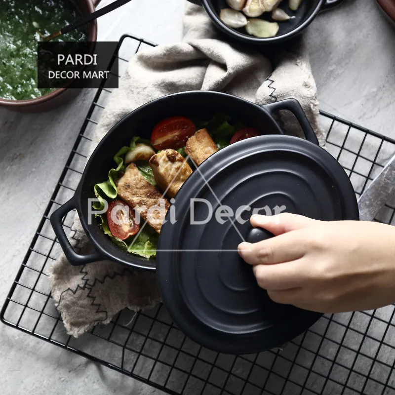 Oval Two ears baking bowl with lid heat resistance Microwave oven Au gratin bowl 1pc/lot
Oval Two ears baking bowl with lid heat resistance Microwave oven Au gratin bowl 1pc/lot