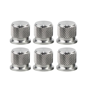 New 6pcs Knurled 100% Full Aluminum Potentiometer Volume Knobs Amplifier Amp Effect Pedal Knobs Silver for 6mm Dia Knurled Shaft
New 6pcs Knurled 100% Full Aluminum Potentiometer Volume Knobs Amplifier Amp Effect Pedal Knobs Silver for 6mm Dia Knurled Shaft