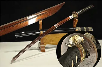 Full Tang Samurai Katana Japanese Sword Damascus Folded Steel Sharp Red Blade Training Sword Handmade Espada Copper Home Decorat
Full Tang Samurai Katana Japanese Sword Damascus Folded Steel Sharp Red Blade Training Sword Handmade Espada Copper Home Decorat