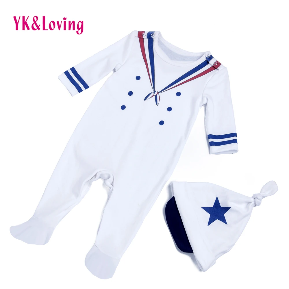 Toddler Baby Boy Bodysuits White Navy Sailor Uniforms Overalls Winter/Fall Boys Suit Costume Long Sleeve Infant Clothing Set
Toddler Baby Boy Bodysuits White Navy Sailor Uniforms Overalls Winter/Fall Boys Suit Costume Long Sleeve Infant Clothing Set