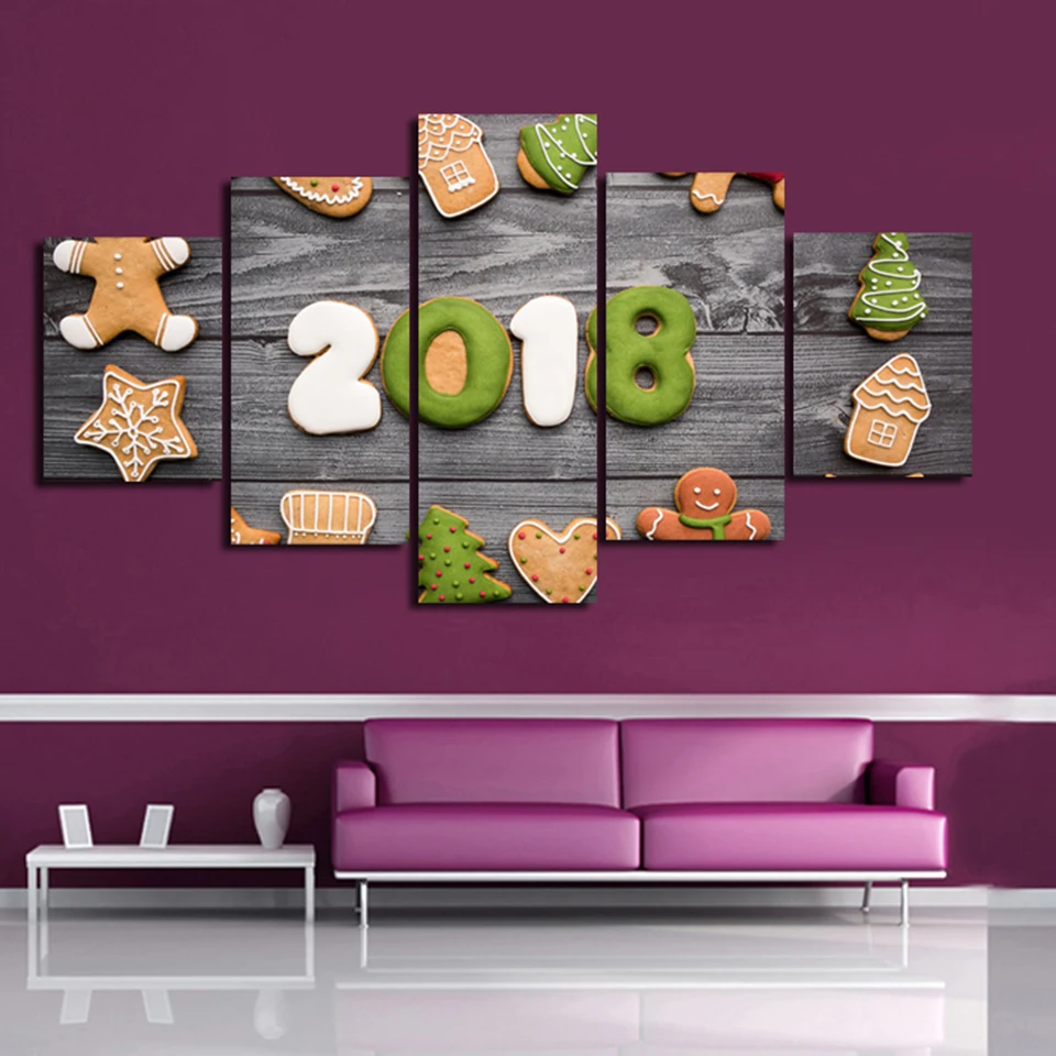 Frame Modern Wall Art Painting Poster HD Canvas 5 Panel New Year Food Sweets Cookies Living Room Printed Home Decor Pictures
Frame Modern Wall Art Painting Poster HD Canvas 5 Panel New Year Food Sweets Cookies Living Room Printed Home Decor Pictures