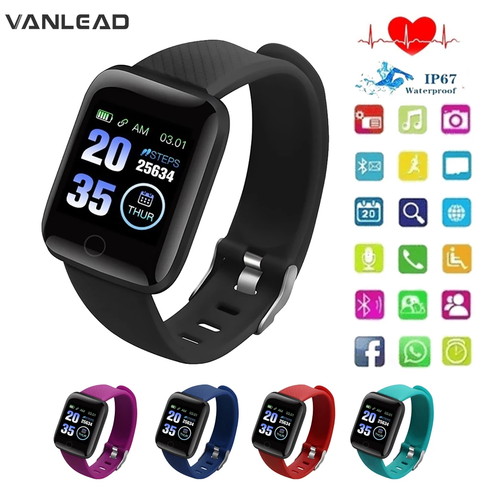 116Plus Smart Watch Waterproof Smart Bracelet fitness Exercise Tracking Blood Pressure Heart Rate Detection Smart Watch Bracelet
116Plus Smart Watch Waterproof Smart Bracelet fitness Exercise Tracking Blood Pressure Heart Rate Detection Smart Watch Bracelet