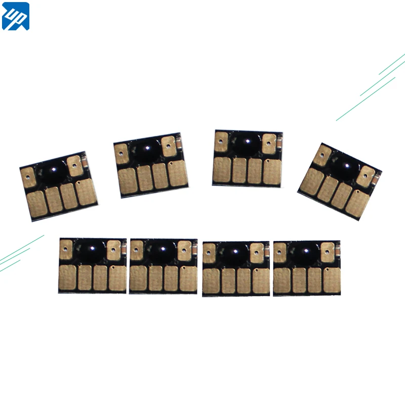 Фото 8 шт. плоских совместимый чип для HP70 Designjet 2100 Z2100 C9448A C9449 C9451A C9452A C9453A C9454A C9390A C9455A