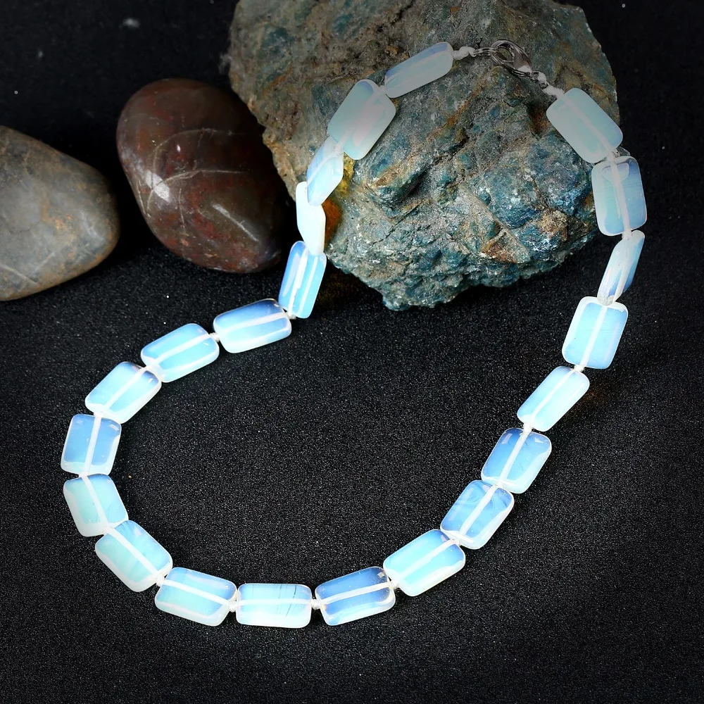 K's Gadgets Chokers Necklaces For Women Gift White Opal Square Natural Stone Statement Necklace Wedding Jewelry Colar Feminino
K's Gadgets Chokers Necklaces For Women Gift White Opal Square Natural Stone Statement Necklace Wedding Jewelry Colar Feminino