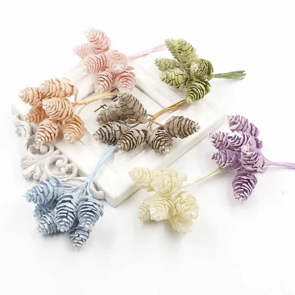 6pcs / high quality DIY simulation pine nuts nut cone artificial flowers artificial grass for wedding Christmas decoration scrap
6pcs / high quality DIY simulation pine nuts nut cone artificial flowers artificial grass for wedding Christmas decoration scrap
