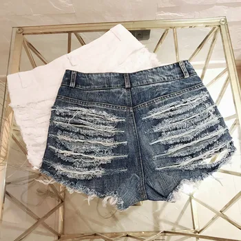 Yewa Casual Stripe Holes In Buttocks Hot Shorts Woman Sexy High-waisted Straight Shorts Jeans 2019 Summer
Yewa Casual Stripe Holes In Buttocks Hot Shorts Woman Sexy High-waisted Straight Shorts Jeans 2019 Summer