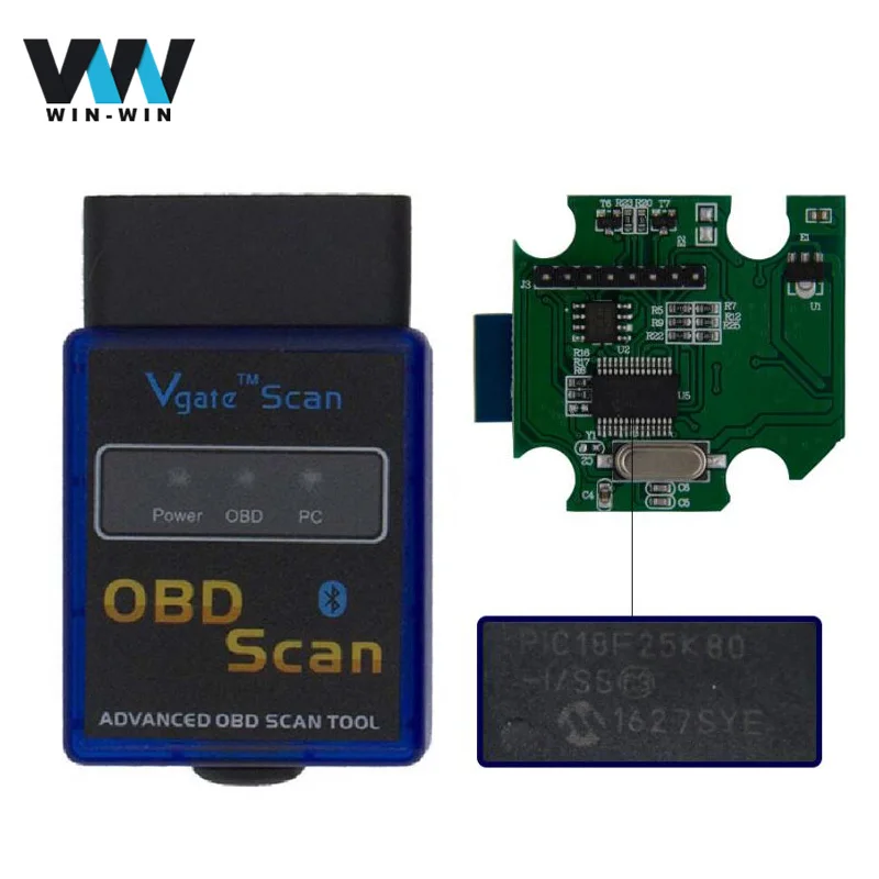 Vgate elm327 V1.5 With PIC18F25K80 Chip obd2 bluetooth scanner OBD2 / OBDII elm 327 v1.5 support J1850 code Reader scanner
Vgate elm327 V1.5 With PIC18F25K80 Chip obd2 bluetooth scanner OBD2 / OBDII elm 327 v1.5 support J1850 code Reader scanner