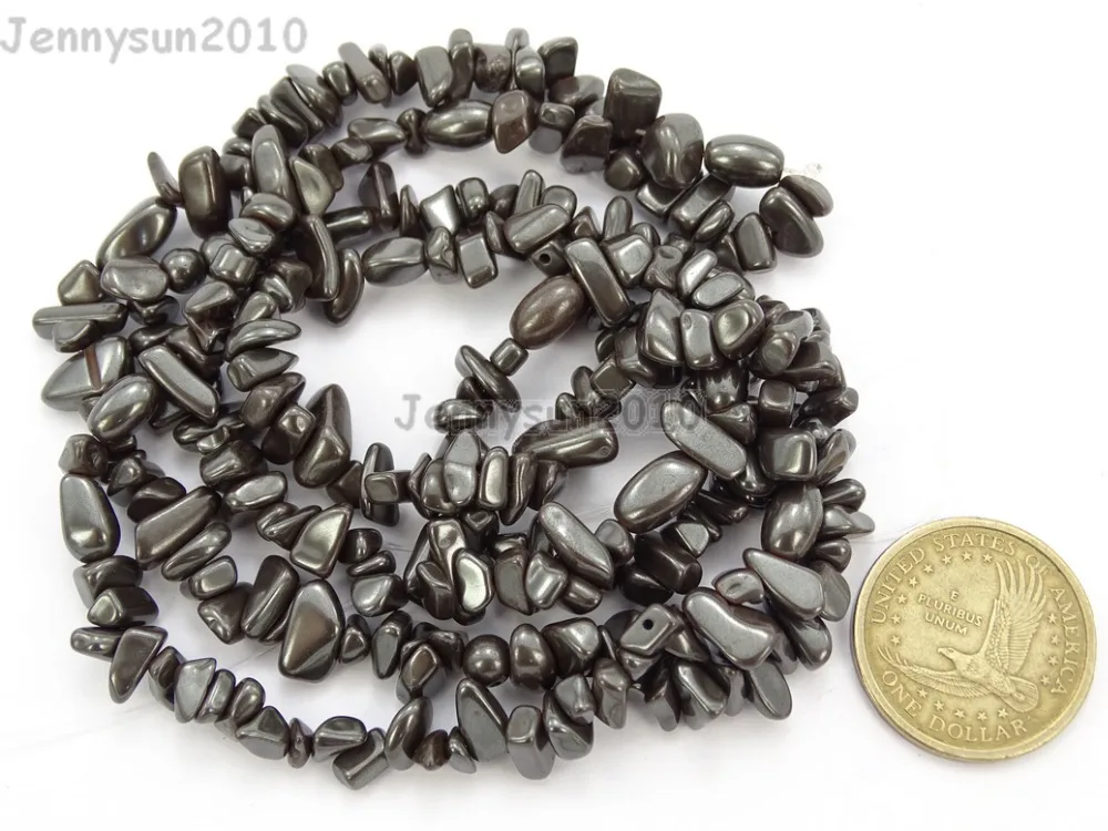 Natural Hematite Gems stone 5-8mm Freeformed Chip Beads 35'' for Jewelry Making Crafts 5 Strands/Pack
Natural Hematite Gems stone 5-8mm Freeformed Chip Beads 35'' for Jewelry Making Crafts 5 Strands/Pack