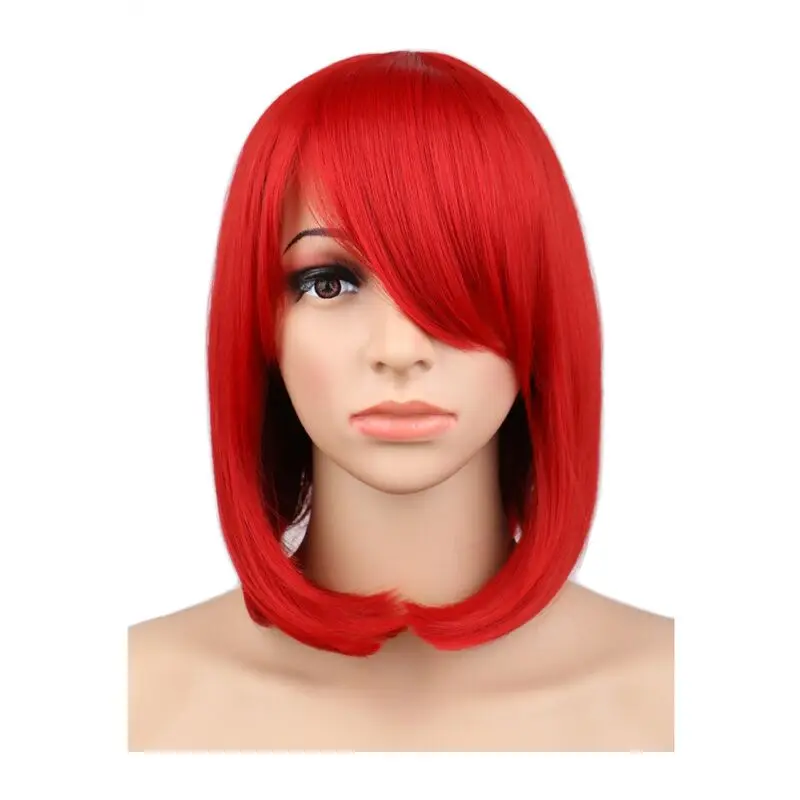 QQXCAIW Short Bob Straight Cosplay Wig Party Costume Red 40 Cm Synthetic Hair Wigs
QQXCAIW Short Bob Straight Cosplay Wig Party Costume Red 40 Cm Synthetic Hair Wigs
