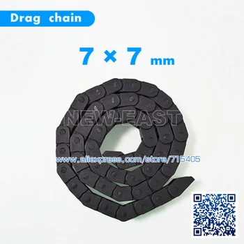 New 7*7 Plastic Cable drag chain wire carrier 7*7mm with end connector 
New 7*7 Plastic Cable drag chain wire carrier 7*7mm with end connector