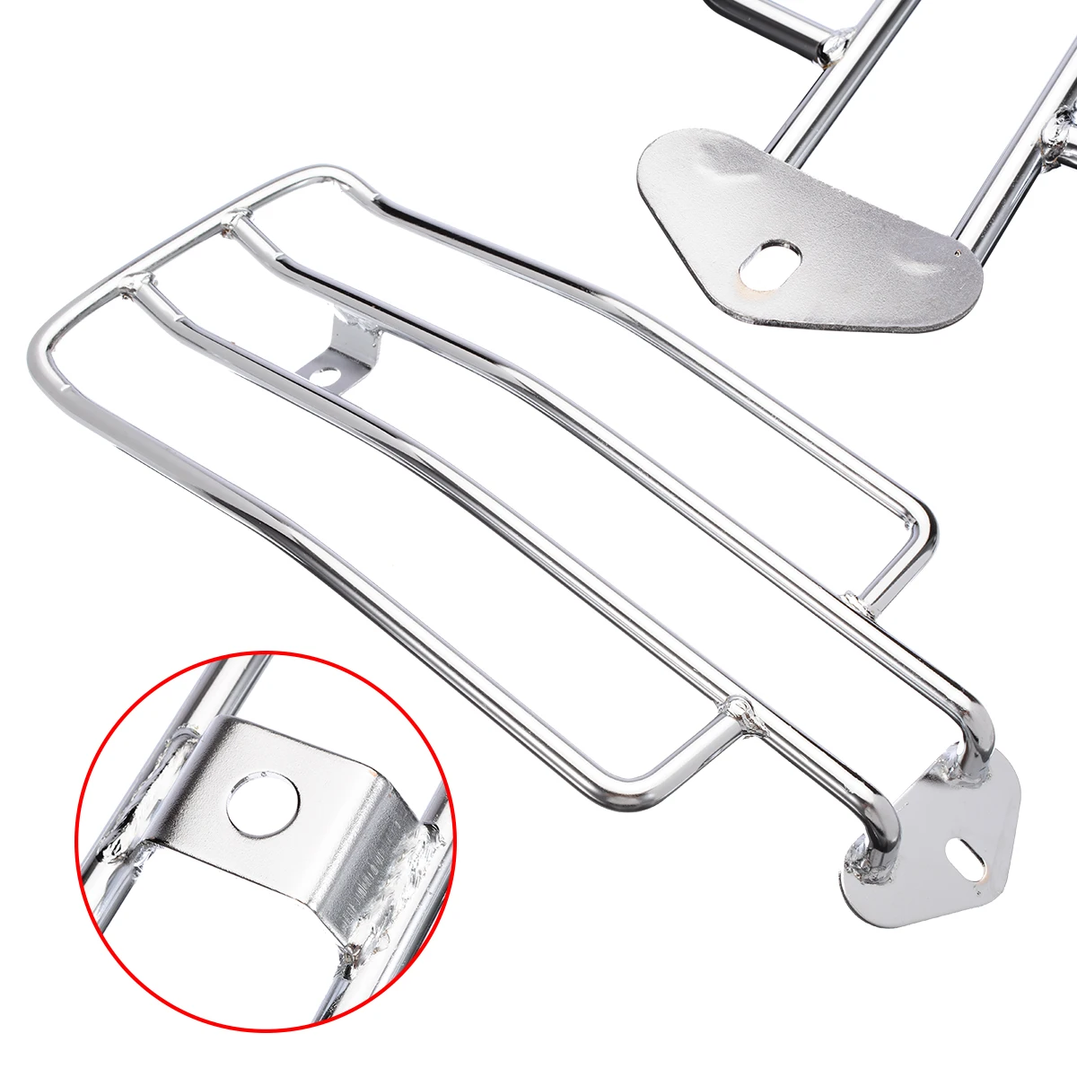 Motorcycle Steel Chrome Solo Seat Luggage Rack Rear Fender Support Shelf for Harley Sportster Kawasaki Suzuki Honda Yamaha
Motorcycle Steel Chrome Solo Seat Luggage Rack Rear Fender Support Shelf for Harley Sportster Kawasaki Suzuki Honda Yamaha