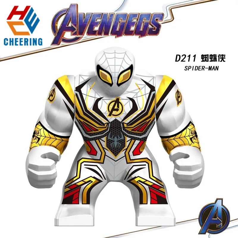 D211 Big Figures Building Blocks Hulk Avengers 4 Endgame Model Bricks Super Heroes Sprider-Man Iron Man Action Toys For Children
D211 Big Figures Building Blocks Hulk Avengers 4 Endgame Model Bricks Super Heroes Sprider-Man Iron Man Action Toys For Children