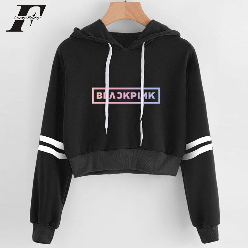 2019 new Blackpink kpop crop top hoodie sweatshirt women Korean Sexy Harajuku Print streetwear Female Casual clothes
2019 new Blackpink kpop crop top hoodie sweatshirt women Korean Sexy Harajuku Print streetwear Female Casual clothes