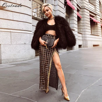 Ocstrade Summer New 2019 Bandage Dress Celebrity Dresses Black Two Piece Sets White Crop Top and Sliver High Split Bodycon Skirt
Ocstrade Summer New 2019 Bandage Dress Celebrity Dresses Black Two Piece Sets White Crop Top and Sliver High Split Bodycon Skirt