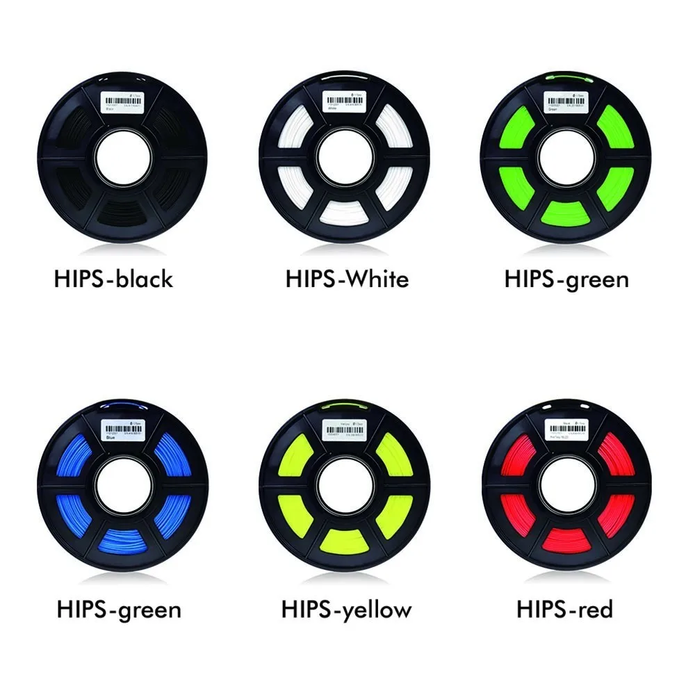 

SUNLU 3D Printer Filament HIPS 1.75mm/3.0mm Low Shrinkage Material For 3D Printer Bright Color HIPS Fiament Support PLA And ABS