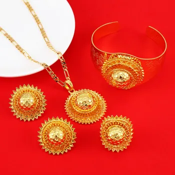 New Arrival Ethiopian New Jewelry Gold Color Eritrean Engagement Bride Wedding Habesha Luxury Jewelry
New Arrival Ethiopian New Jewelry Gold Color Eritrean Engagement Bride Wedding Habesha Luxury Jewelry