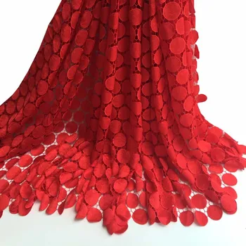 Latest teal color leaf style african cord lace fabrics 5yards/lot french guipure net lace fabric for dresses in red HR43-31
Latest teal color leaf style african cord lace fabrics 5yards/lot french guipure net lace fabric for dresses in red HR43-31