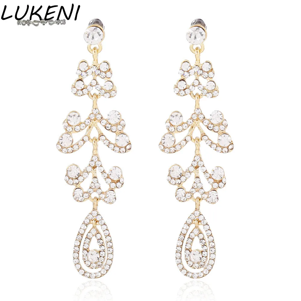 LULUKENI 2017 Fashion Jewelry Water Drop Crystal Long Dangle Earrings Tassel Rhinestone Wedding Earrings for Women Gift DE105
LULUKENI 2017 Fashion Jewelry Water Drop Crystal Long Dangle Earrings Tassel Rhinestone Wedding Earrings for Women Gift DE105