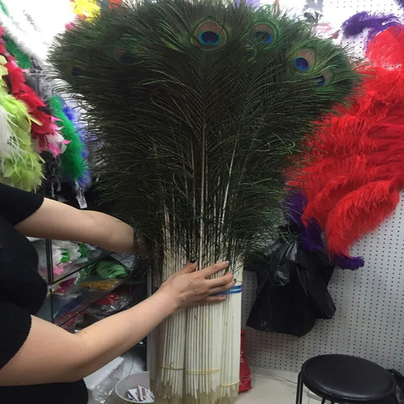 Wholesale 500pcs 32-34inches / 80-90cm Natural peacock feather eye DIY jewelry decoration / Christmas / Halloween Decoration
Wholesale 500pcs 32-34inches / 80-90cm Natural peacock feather eye DIY jewelry decoration / Christmas / Halloween Decoration