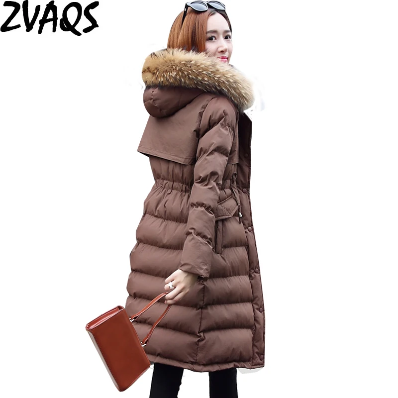 ZVAQS Cotton Padded Winter Jacket Women 2018 New Female Long Parka Plus Size Natural Fur Hooded Winter Coat Women Casaco ST474
ZVAQS Cotton Padded Winter Jacket Women 2018 New Female Long Parka Plus Size Natural Fur Hooded Winter Coat Women Casaco ST474