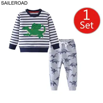 SAILEROAD Boy Clothing Set Dinosaur 2019 Kids Girls Clothes Set Sweatshirt Sweatpants Outfit Cotton Children Suit Baby Kit
SAILEROAD Boy Clothing Set Dinosaur 2019 Kids Girls Clothes Set Sweatshirt Sweatpants Outfit Cotton Children Suit Baby Kit