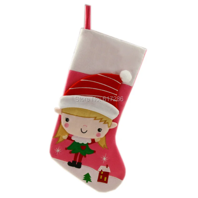 Free shipping 1pc new 19" Christmas Stocking Pink Lovely Girl Christmas Indoor Decroartion Gift Bag
Free shipping 1pc new 19" Christmas Stocking Pink Lovely Girl Christmas Indoor Decroartion Gift Bag