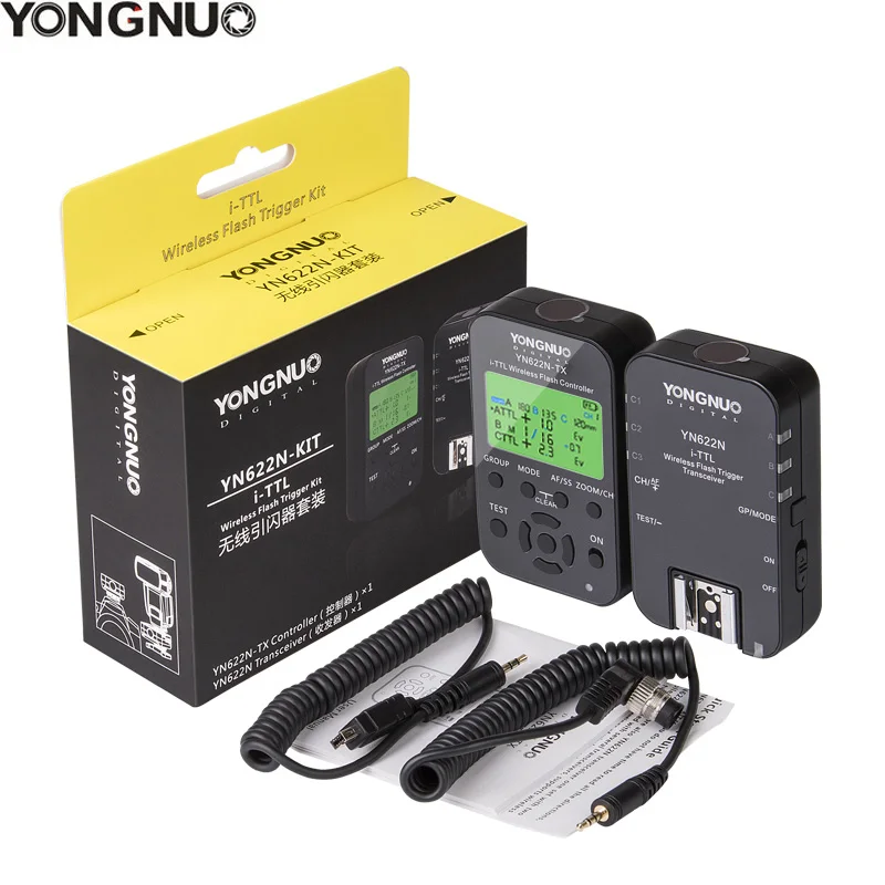 YONGNUO YN622N II YN622N-TX YN622N KIT i-TLL Wireless Flash Trigger Transceiver for Nikon Camera for Yongnuo YN565 YN568 Flash
YONGNUO YN622N II YN622N-TX YN622N KIT i-TLL Wireless Flash Trigger Transceiver for Nikon Camera for Yongnuo YN565 YN568 Flash